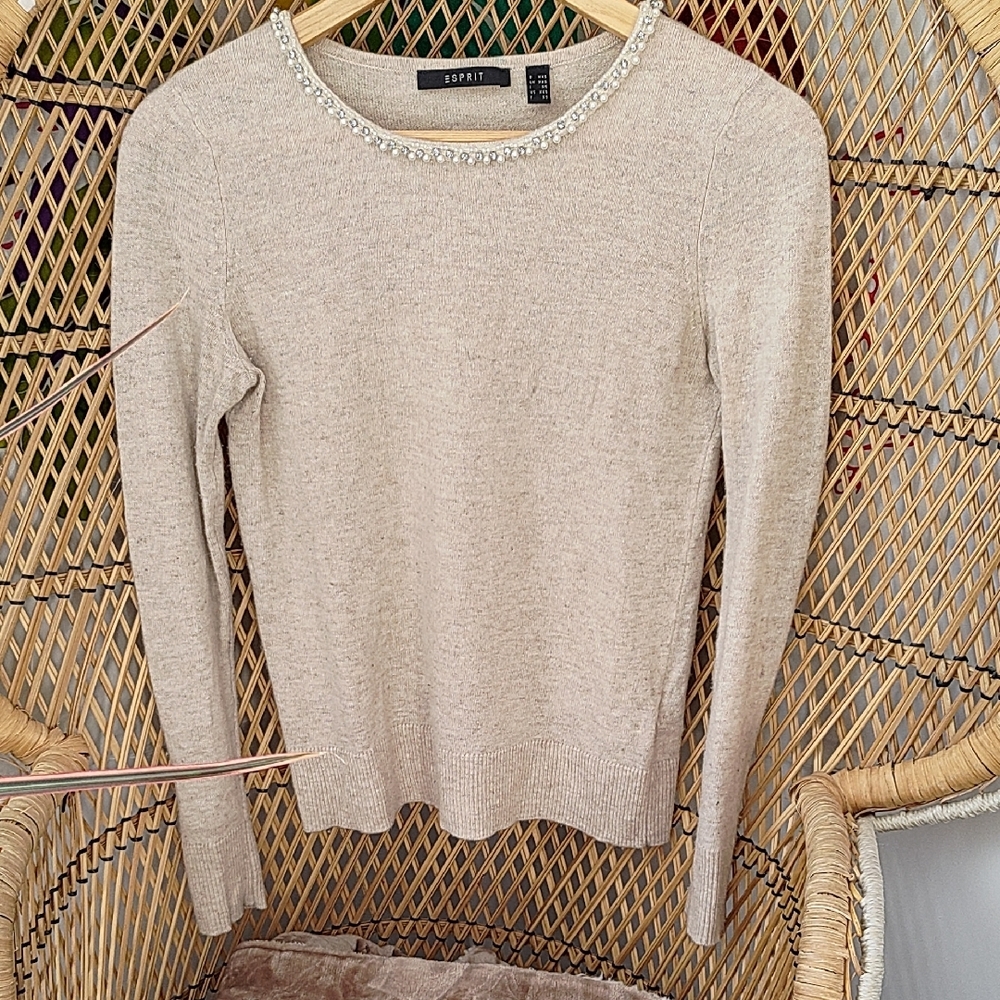 Cream Esprit Crew Neck Sweater